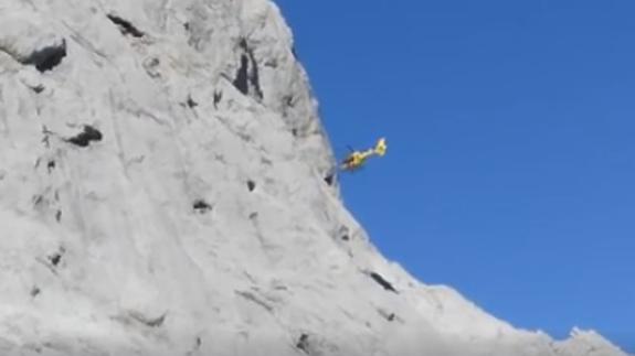 Un montañero herido en la cabeza tras sufrir una caída en el Urriellu