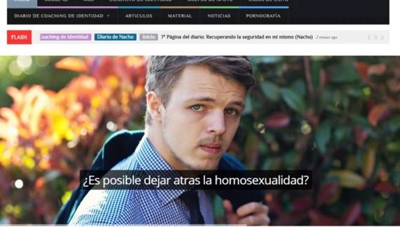 Denuncian una página web que ofrece técnicas para «curar» la homosexualidad