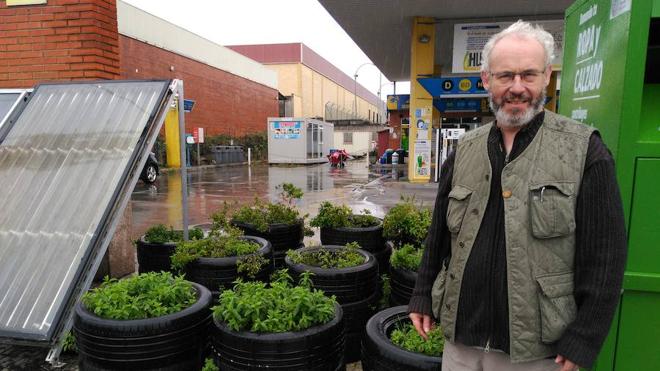 Un huerto entre surtidores