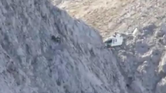 Así fue el impresionante rescate de dos montañeros en Torre del Carnizoso