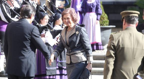 La Reina doña Sofía, en Oviedo