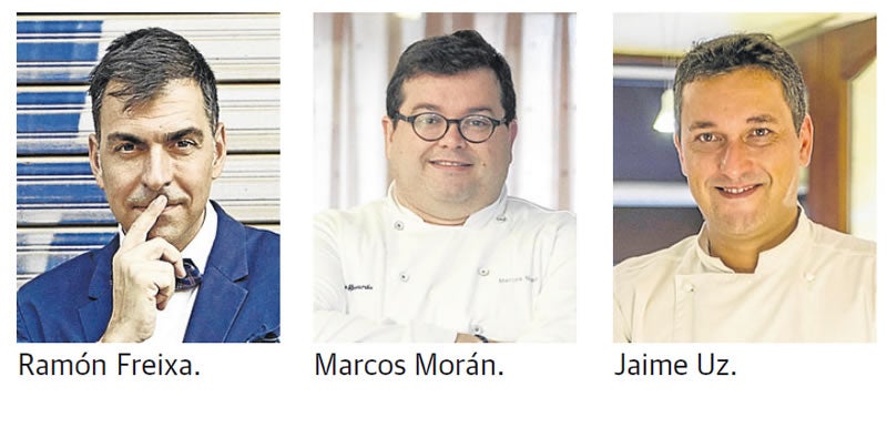 Ramón Freixa, Marcos Morán yJaime Uz reciben los Cucharones