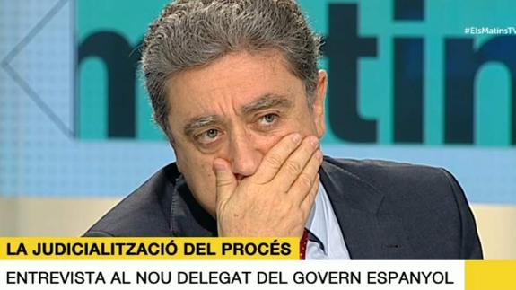 La impactante reacción del delegado del Gobierno en Cataluña al enterarse en directo de la muerte de Rita Barberá