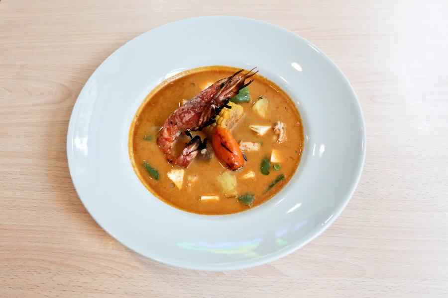 Chupe de langostinos