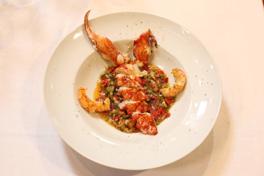 Bogavante a la plancha y vinagreta