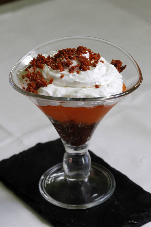 Copa de zanahoria y coco