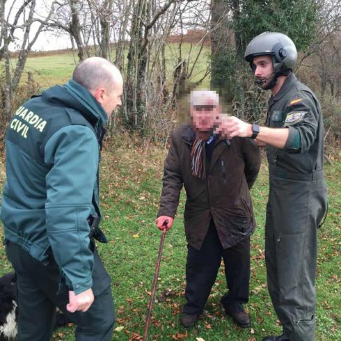 Encuentran en buen estado al hombre de 87 años desaparecido en Bimenes