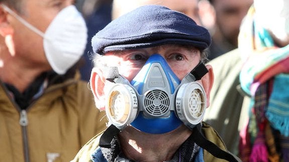 Protesta por los niveles de contaminación: «Nuestro aire, nuestro futuro»