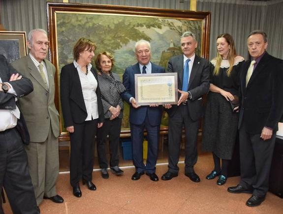 Francisco Rodríguez, presidente de honor del Centro Asturiano de Madrid