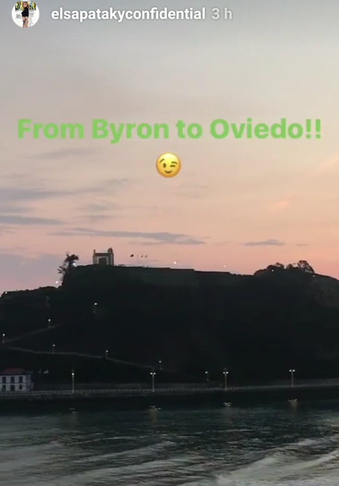 Elsa Pataky, en la 'playa de Oviedo'