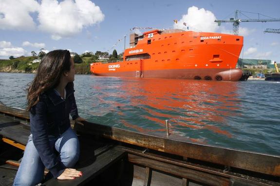 Gondán bota un buque puntero de apoyo a parques eólicos marinos