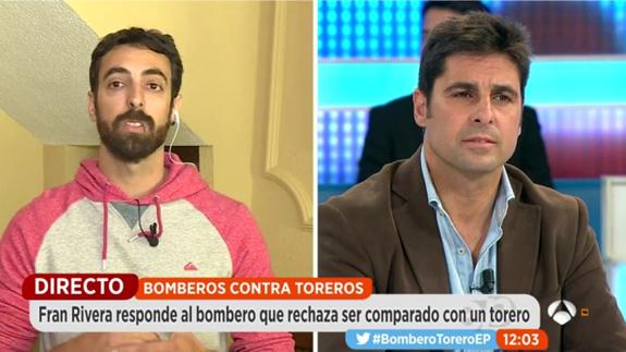 El 'zasca' de un bombero a Fran Rivera: «Nuestro trabajo es ayudar, no torturar»